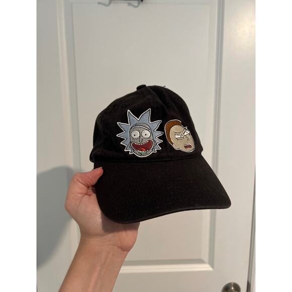 no brand Accessories - Rick and Morty Big Face Character Heads Snapback Hat – Black